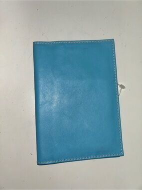 Bric’s Light Blue Leather Passport Holder Wallet/Organizer